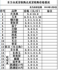 今日瓜菜价格行情,市场行情动态解析
